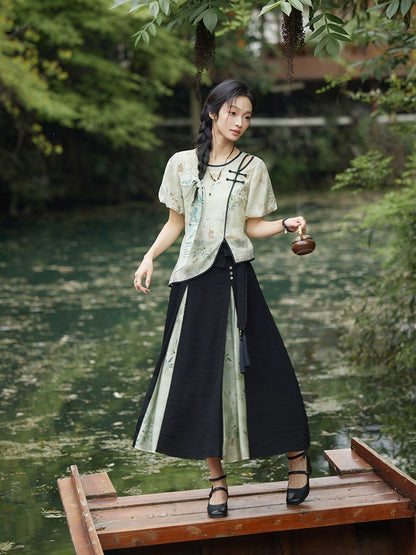 &quot;清芍&quot; Modern-style Hanfu Set