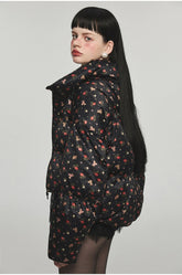 Floral 90% Duck Down Puffer Coat - CHINASQUAD