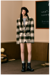Short & Long Brown Plaid Coats - CHINASQUAD