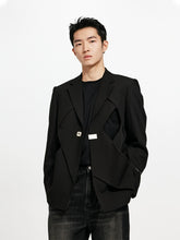 Hollow Out Single-Breasted Suit Jacket - CHINASQUAD