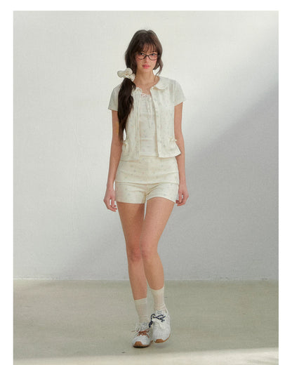 Summer Soliloquy Doll Collar Short Sleeve Tee
