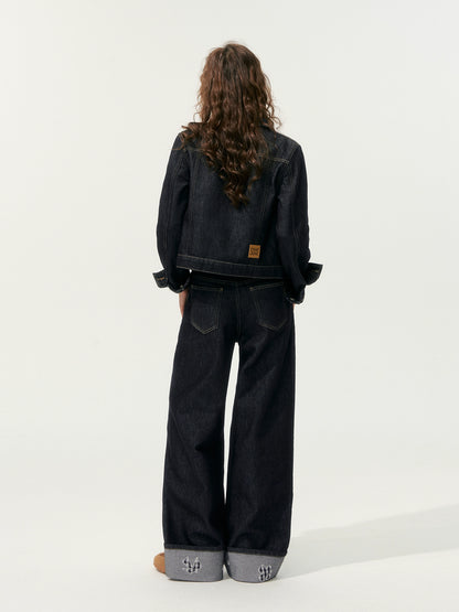 Embroidery Retro Denim Jacket