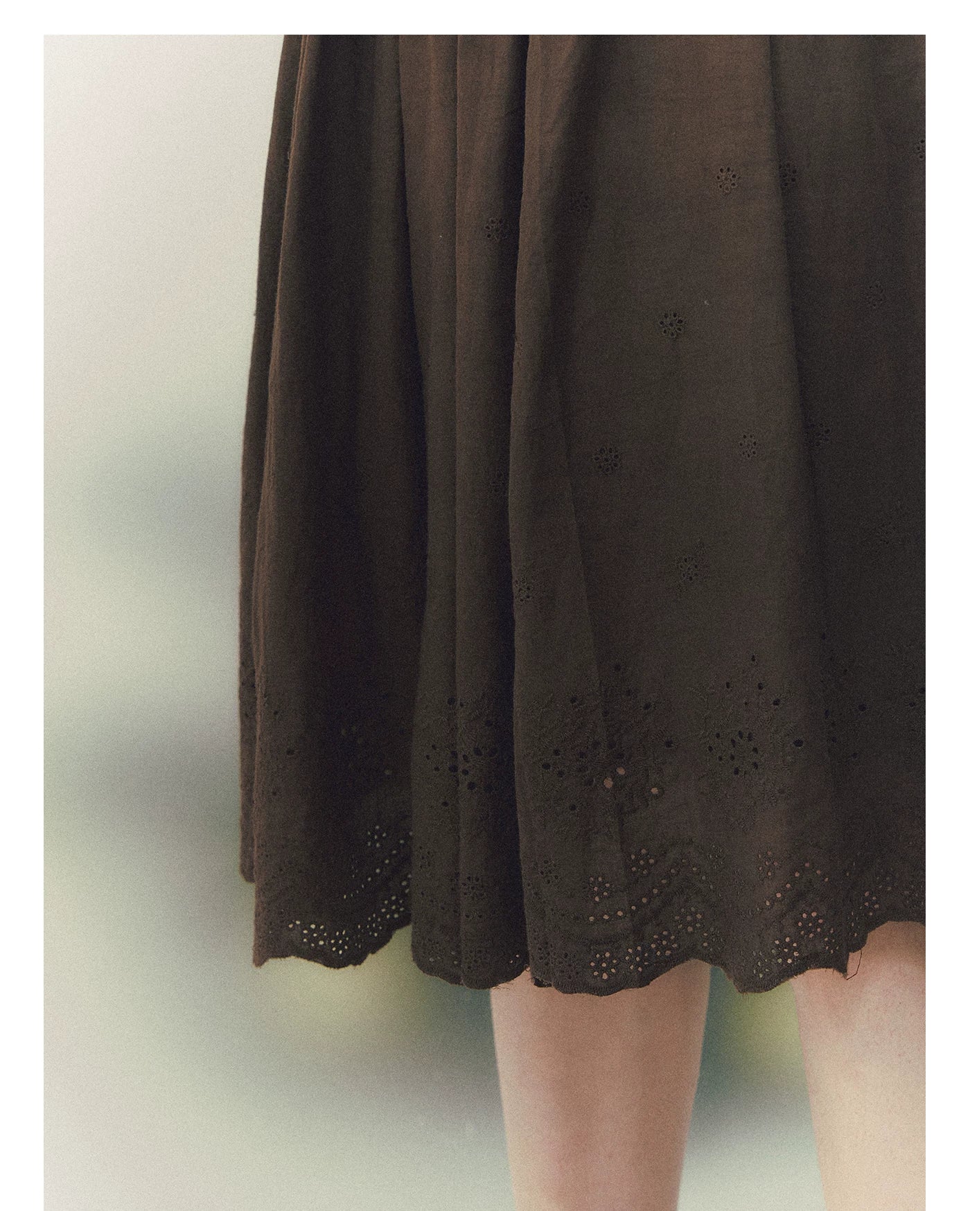 Peter Pan Collar Shirt &amp; Midi Skirt Set