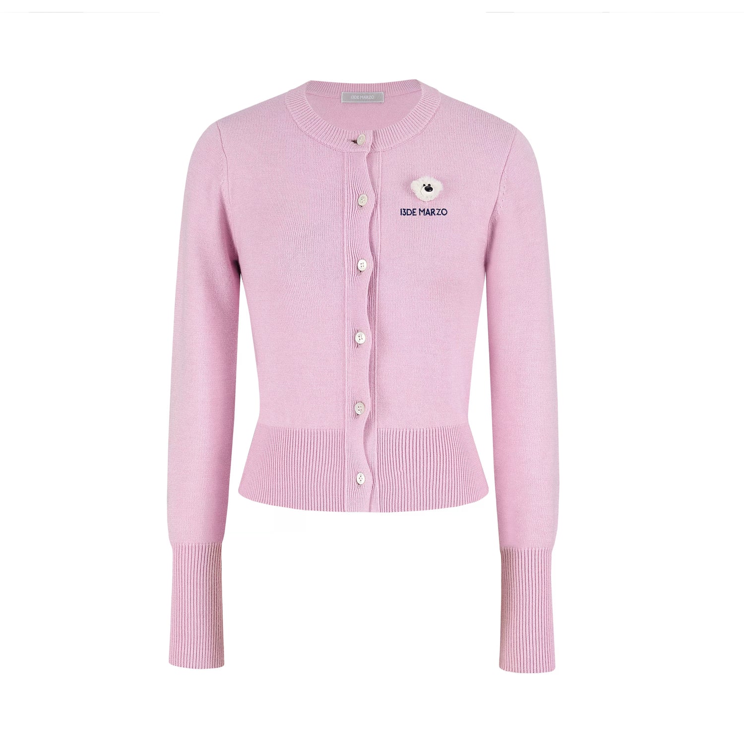 Cropped Knit Cardigan Sweater