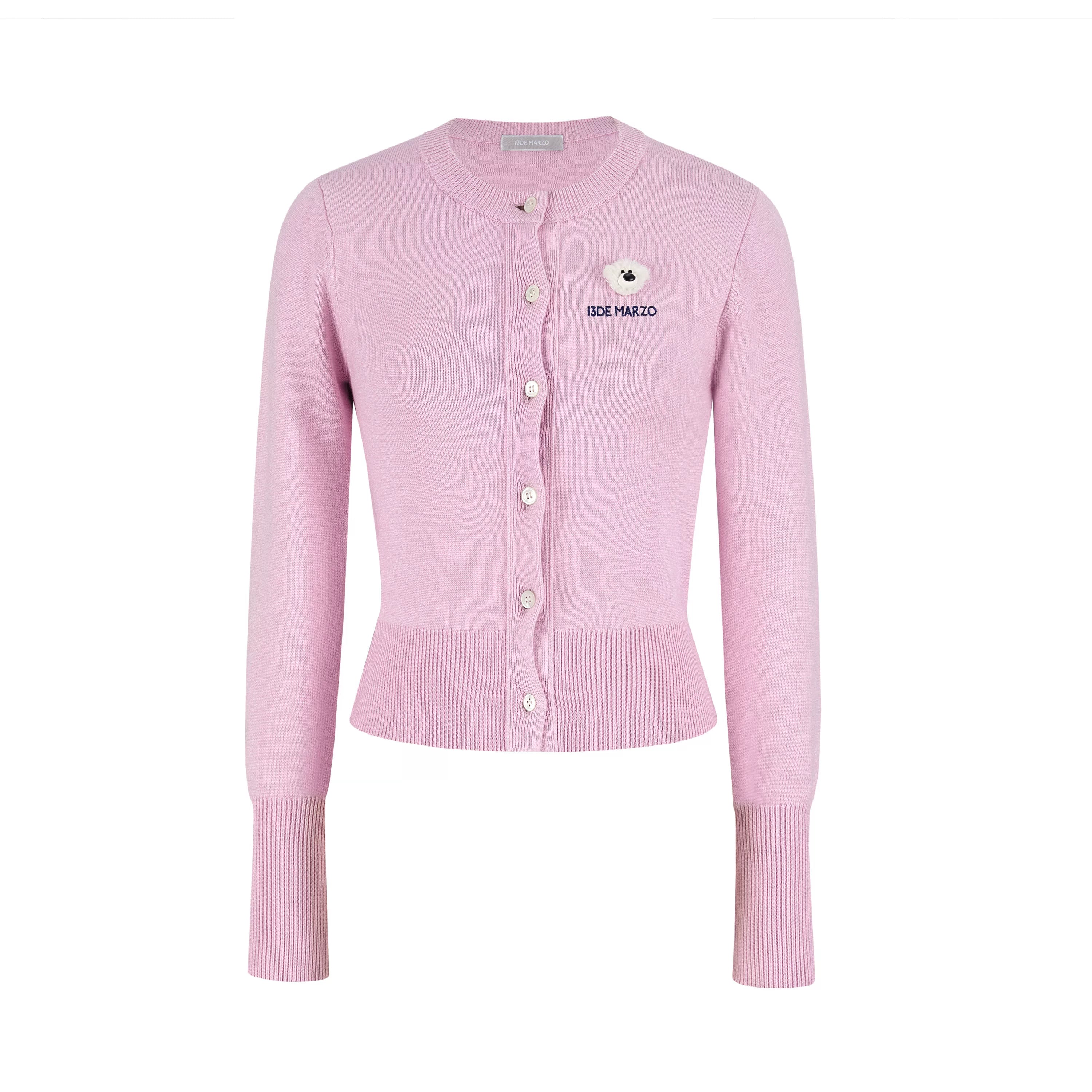 Cropped Knit Cardigan Sweater