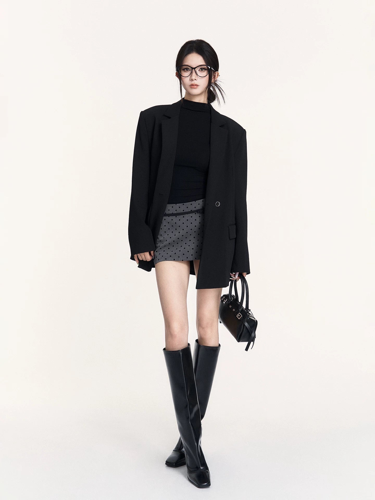 High-Neck Backless Stretch Mid-Sleeve Base Layer