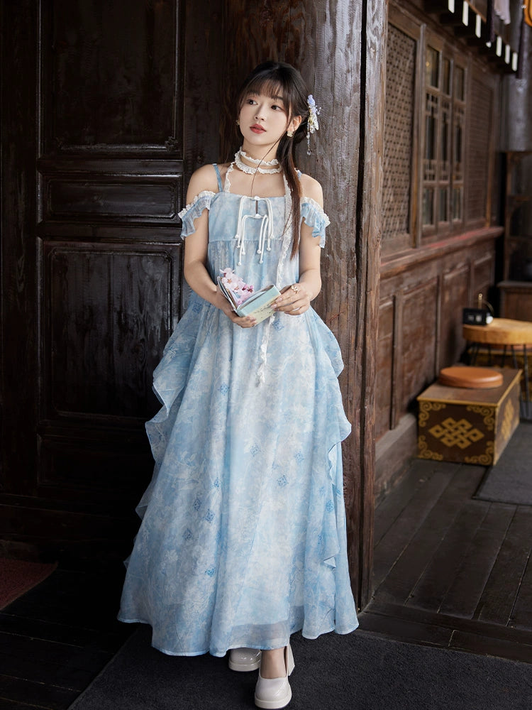 “花洲归处”Modern-style Hanfu Dress