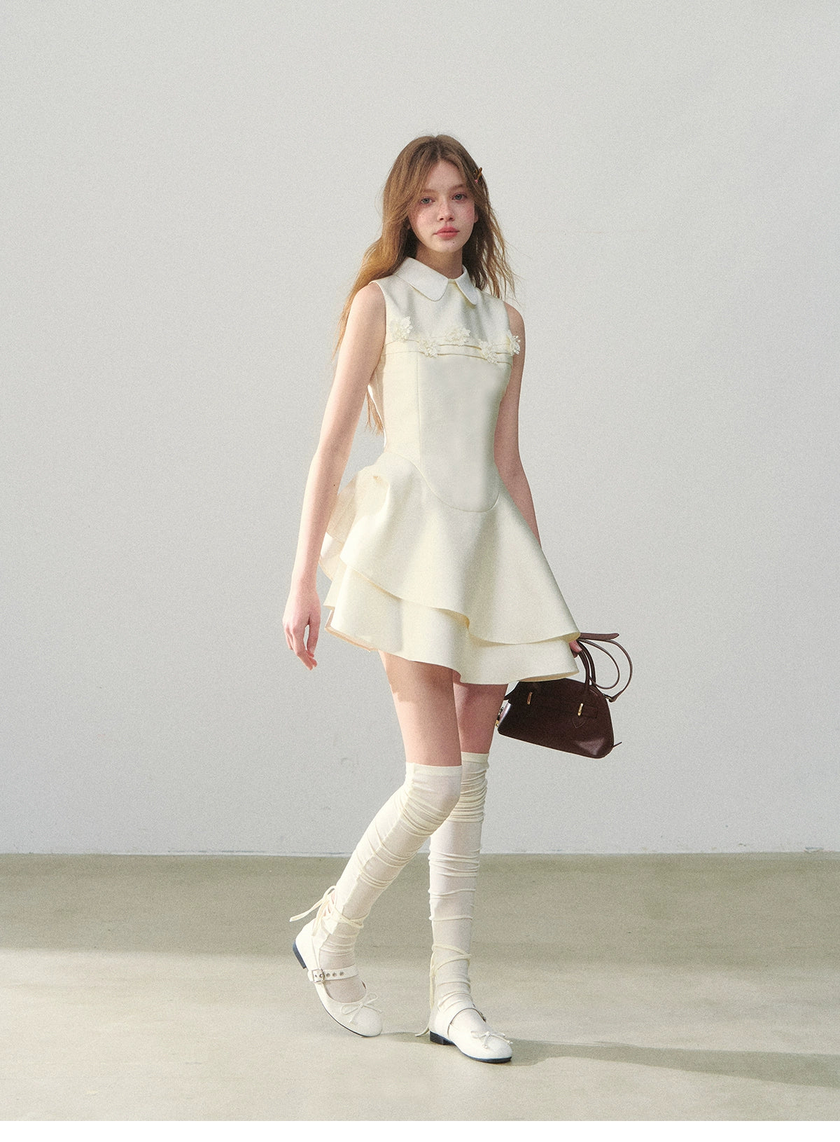 Sleeveless Round Neck Princess Bubble Dress