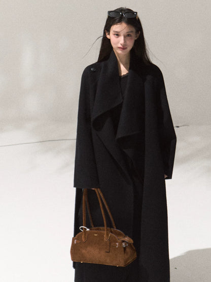 Tailored Pure Wool Long Coat