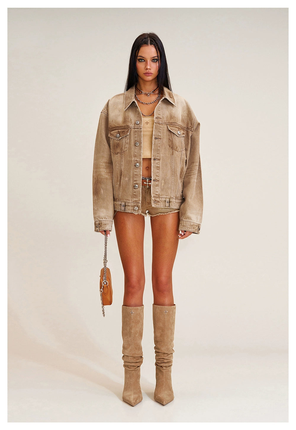 Wild Continent Handcrafted Oversized Denim Jacket