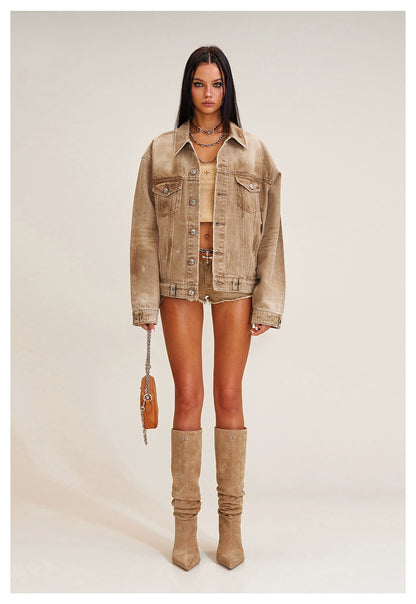 Wild Continent Handcrafted Oversized Denim Jacket