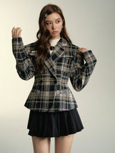 Plaid Fitted Blazer - CHINASQUAD