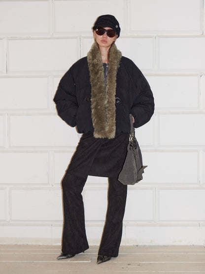 90% Duck Down Fur-Trimmed Parka