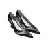 Black & Gray Mesh Patchwork Pointed Toe Heels - CHINASQUAD