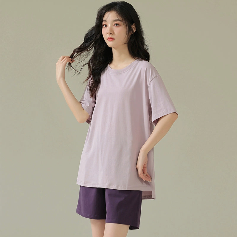 Solid Color Cool Modal Pajamas Set