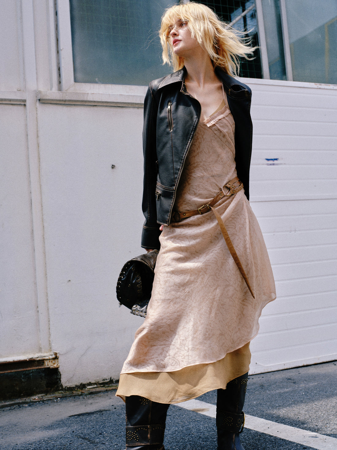 Vintage Layered Halter Dress