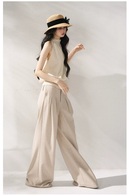 Halter Neck Minimalist Sleeveless Vest