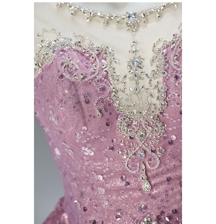 Dreamstar Sequin Tulle Dress with Crystal Accents