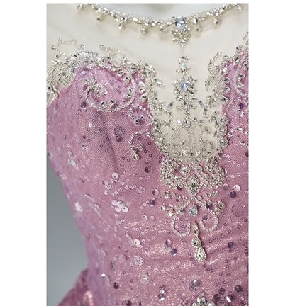 Dreamstar Sequin Tulle Dress with Crystal Accents