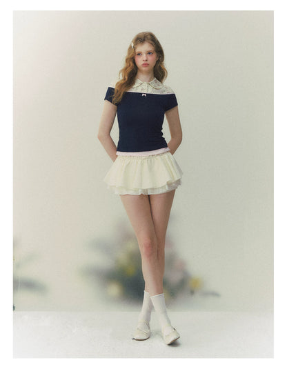 Elegant Prelude Floral Layered Shirt