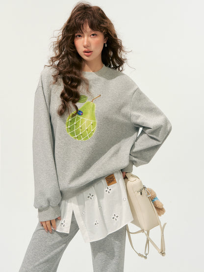 Pear Printed Sweatshirt