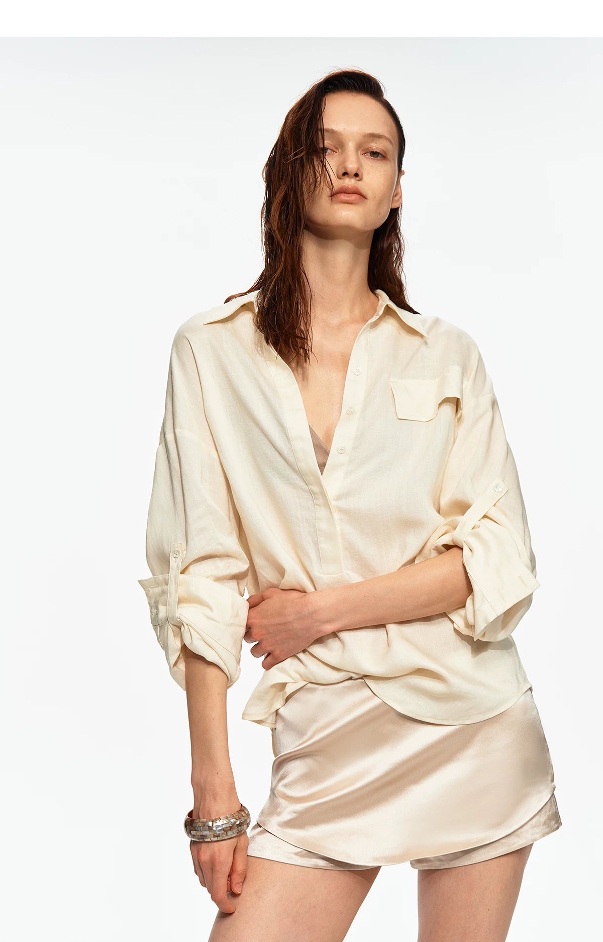 Tencel Linen Textured Shirt