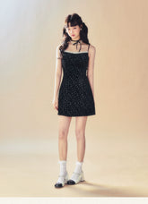 Lace Spaghetti Strap Dress - CHINASQUAD