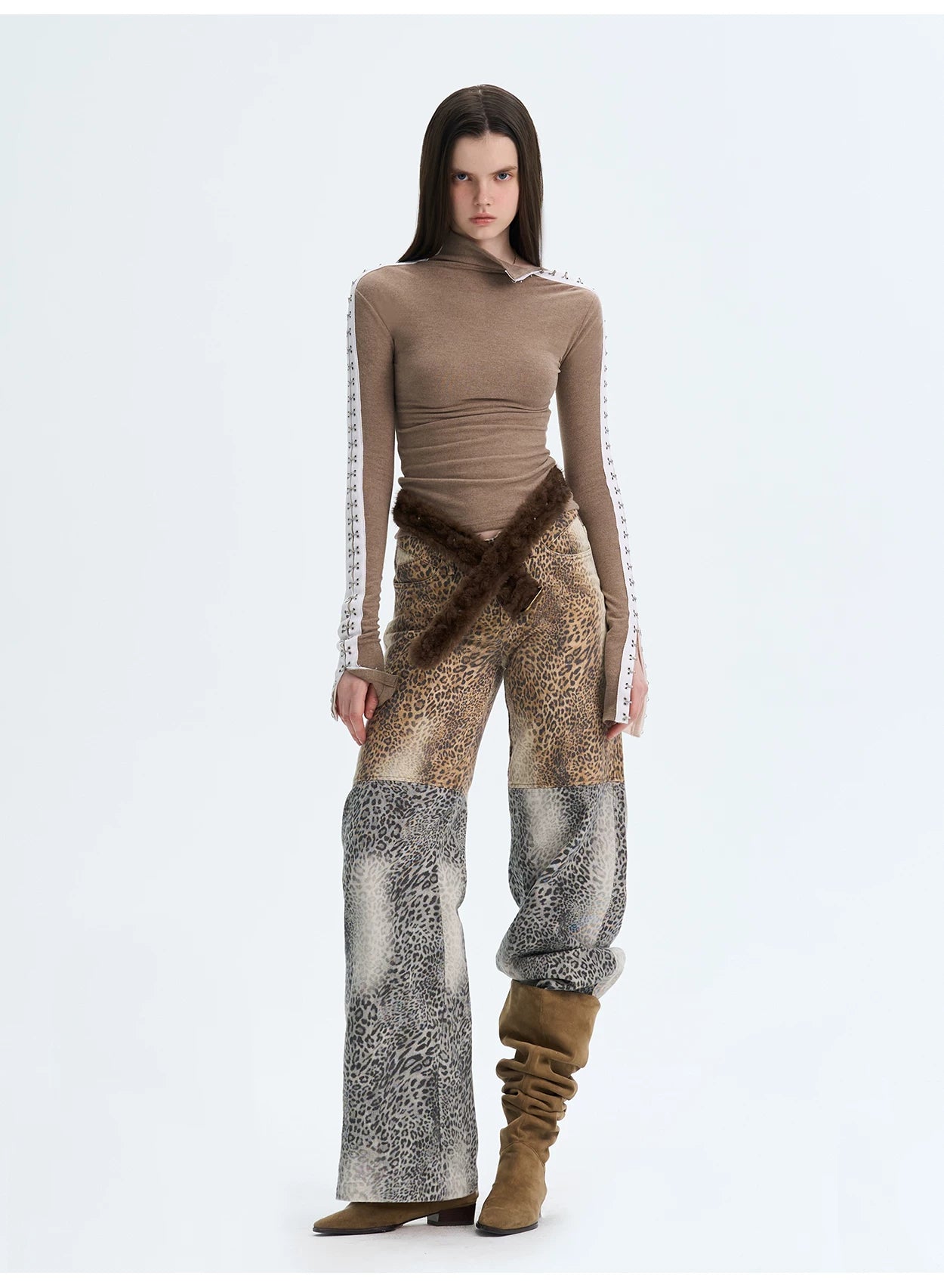 Brushed Mock-Neck Reversible Base Layer Turtleneck