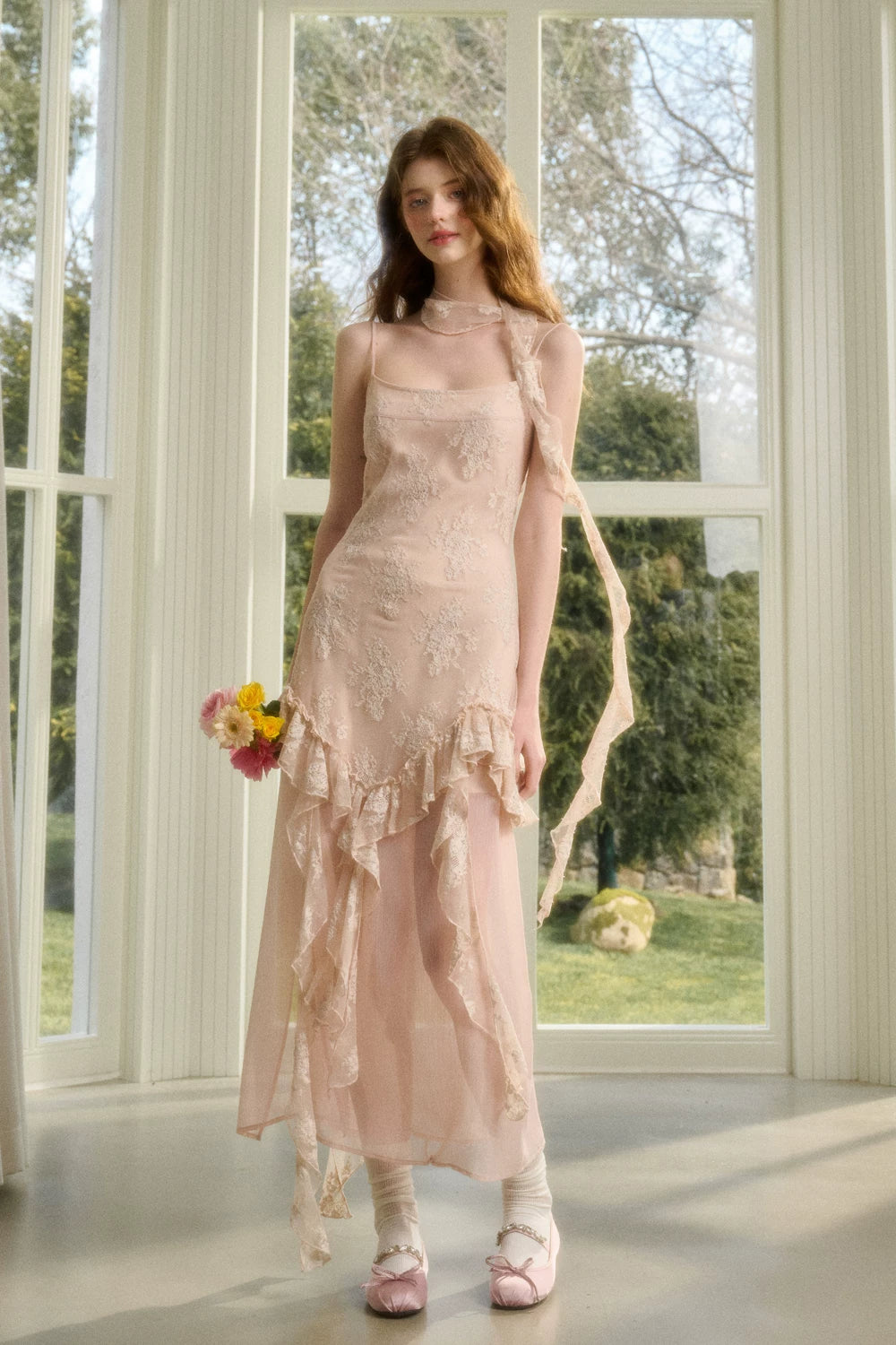Pink Cloud Lace Fairy Dress