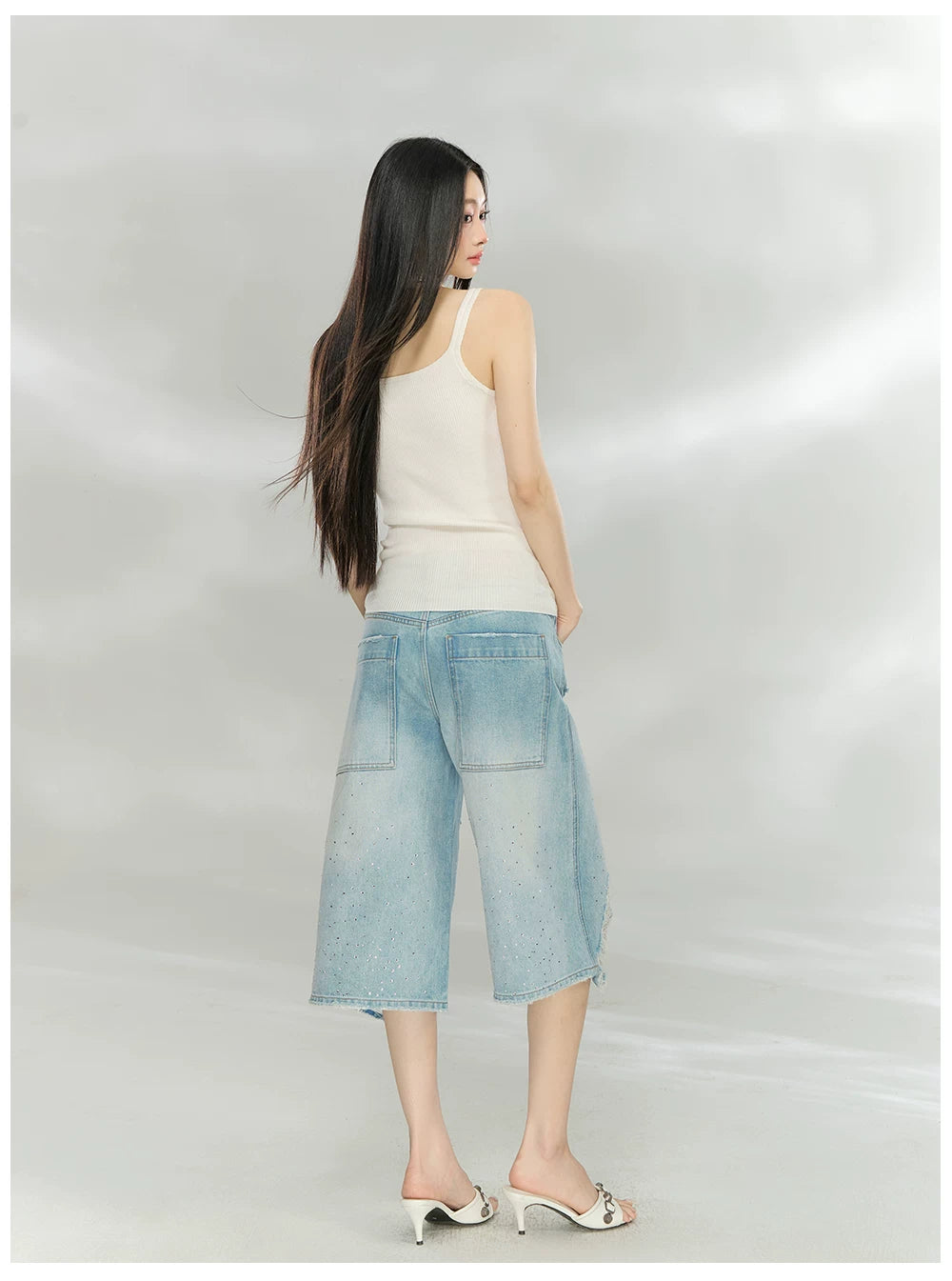 Cross-Front V-Neck Knit Camisole