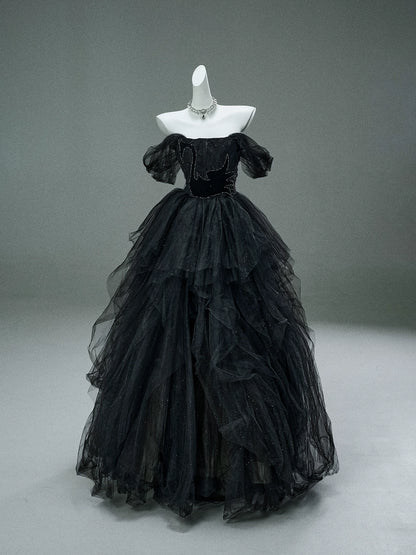 Black Swan Nocturne Tulle Couture Gown