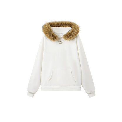 Polar Relaxed Eco-Fox Fur Hoodie