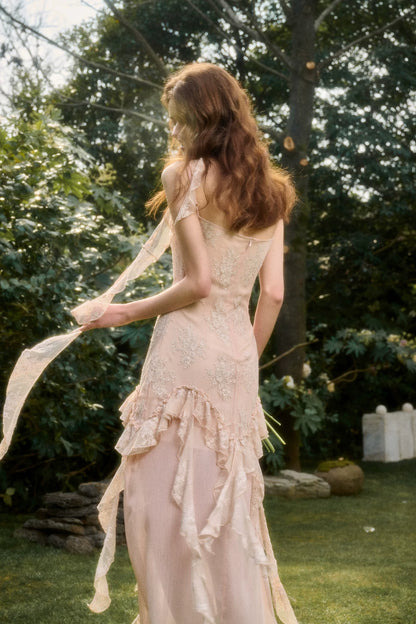 Pink Cloud Lace Fairy Dress