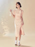 Pink Cheongsam Dress - CHINASQUAD