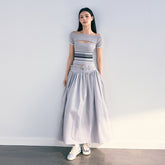 Double Belt Midi Skirt - CHINASQUAD