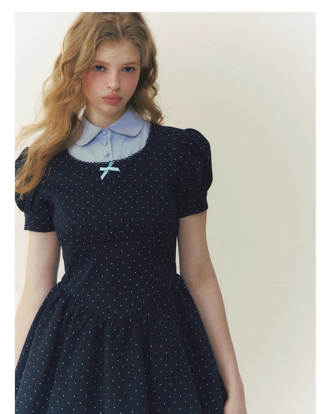 Polka Heiress Puff Dress