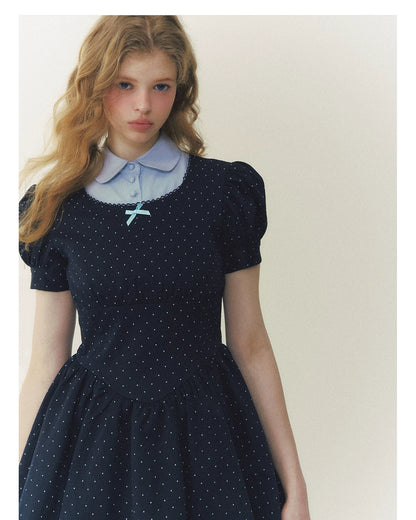 Polka Heiress Puff Dress