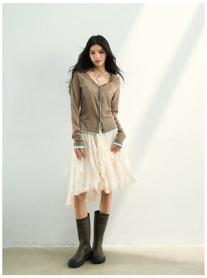Asymmetric Flowing Chiffon Vacation Skirt