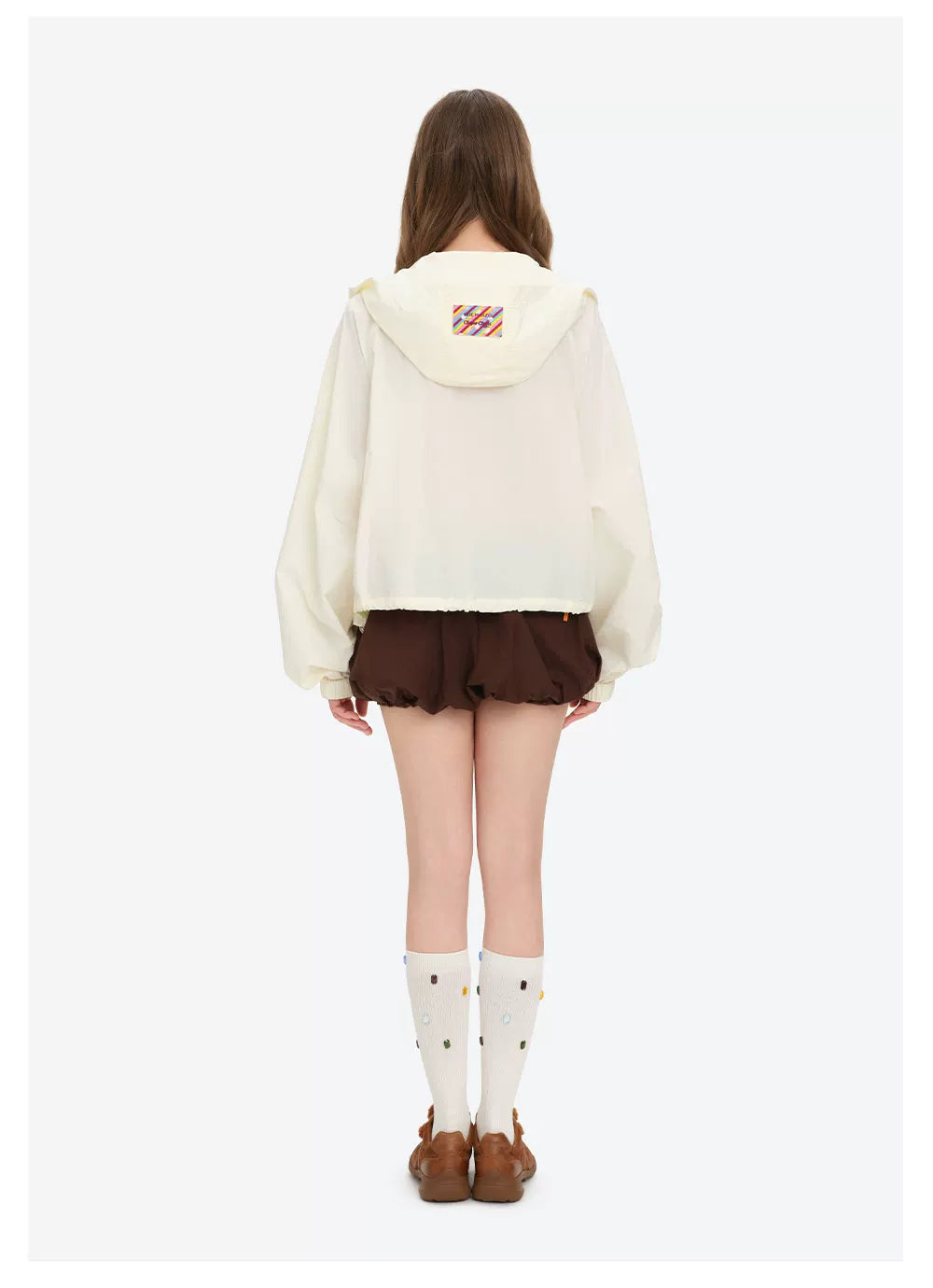 Cropped Raglan Sleeve Lightweight Jacket