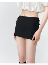 Black & Grey Low-rise Blazer Mini Skirt - CHINASQUAD