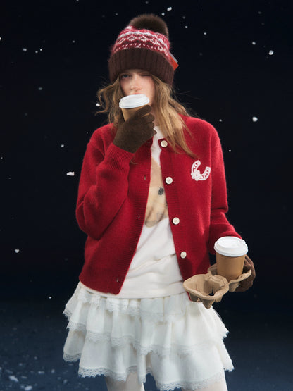 Lucky Pony Crewneck Cardigan