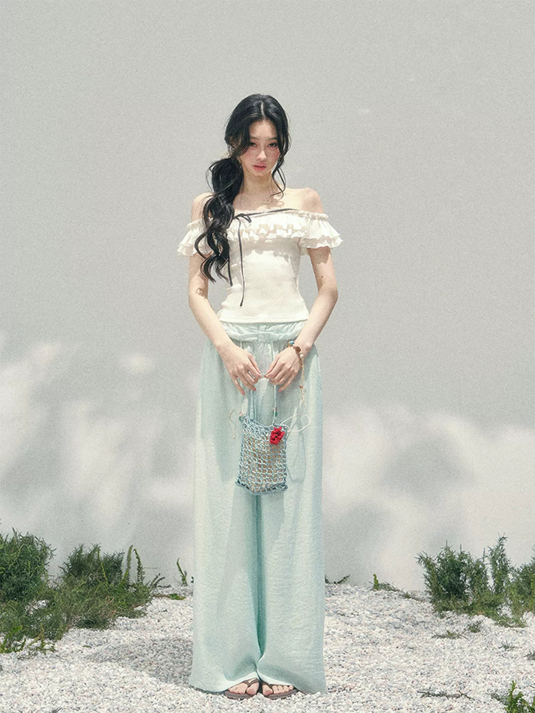 Pearl Fall Off-Shoulder Top