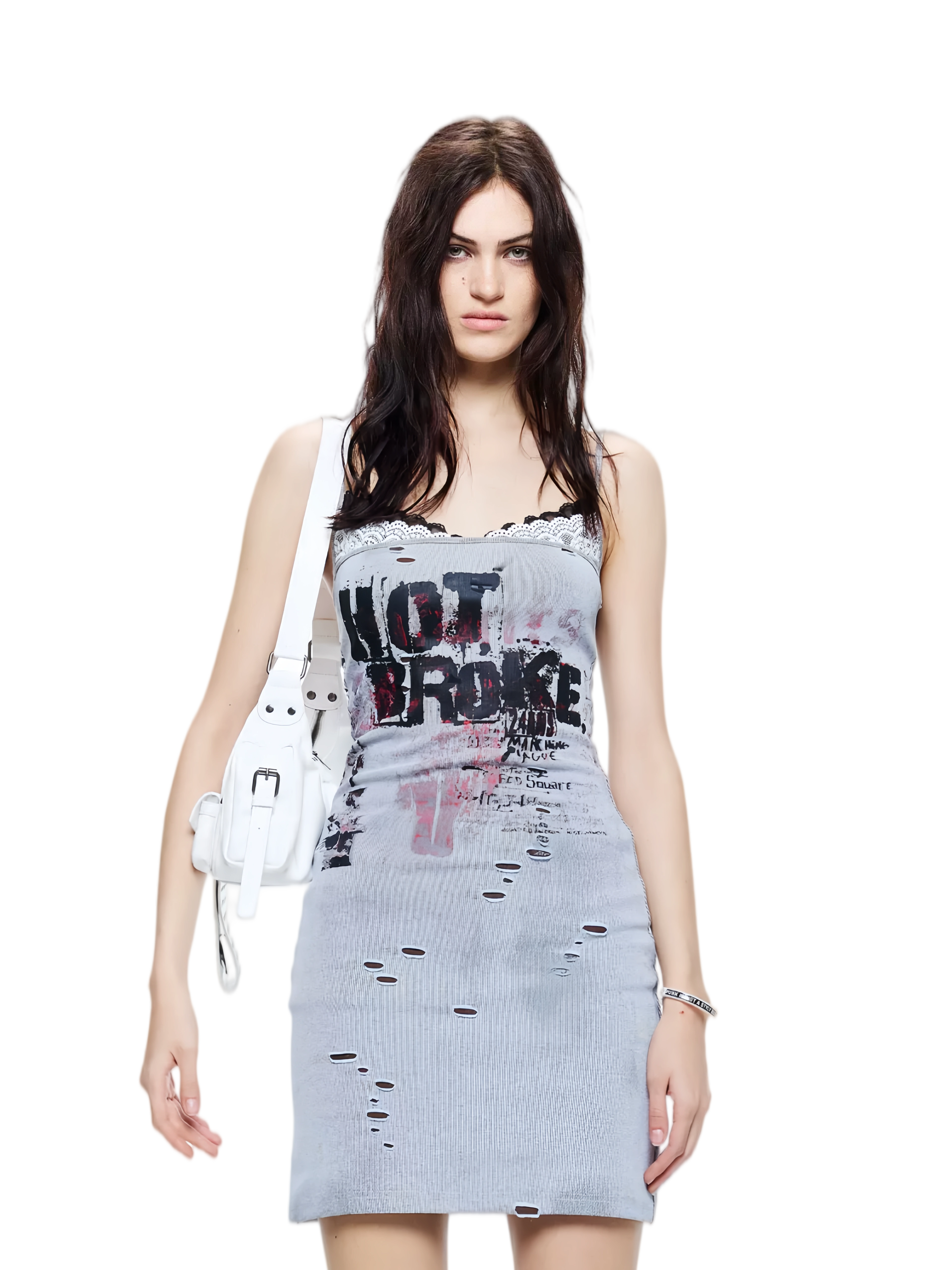 Lace Splicing Sleeveless Dress