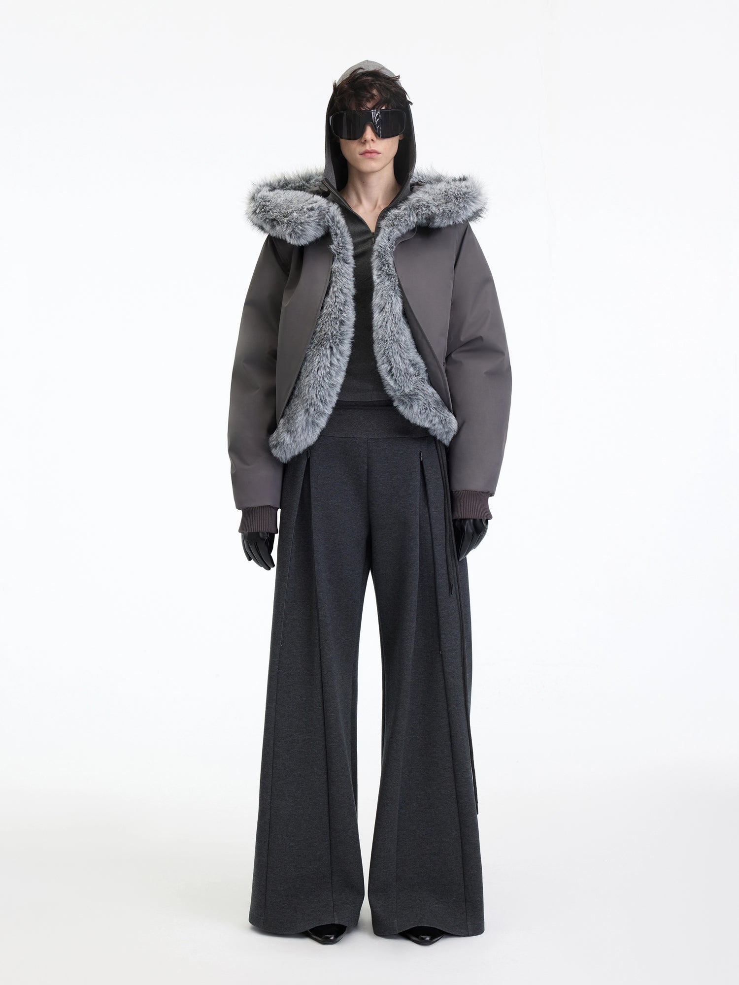 Antibacterial Lyocell Stretch Micro-Flare Pants