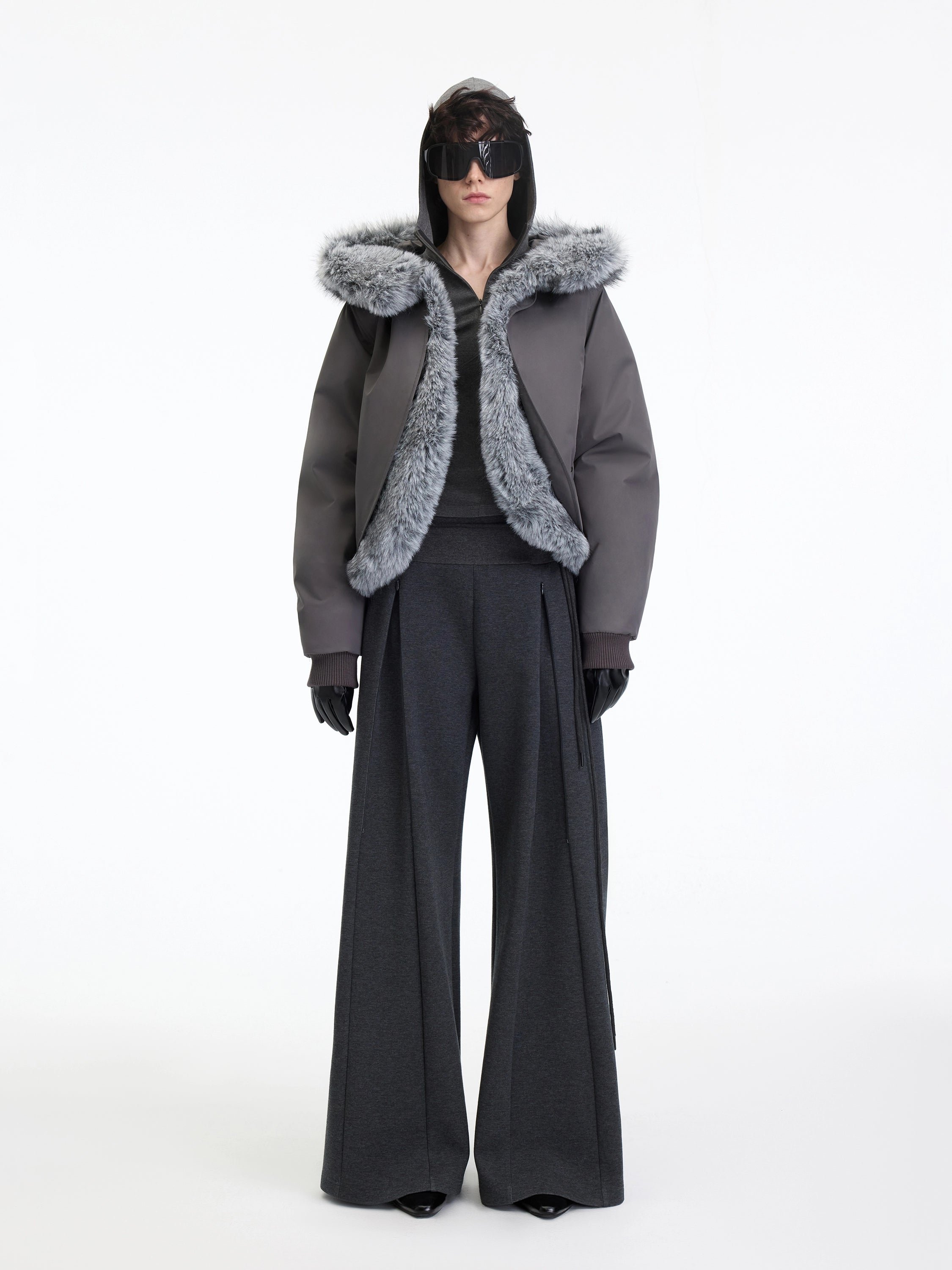 Antibacterial Lyocell Stretch Micro-Flare Pants