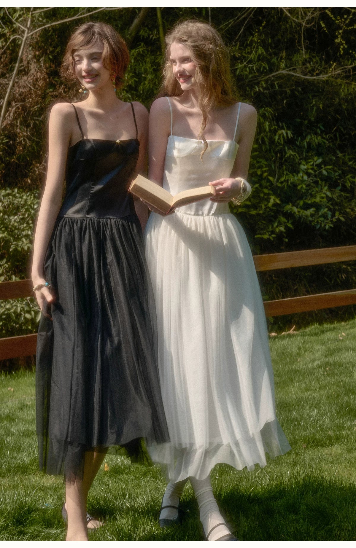 French Ballet Tulle Cami Maxi Dress