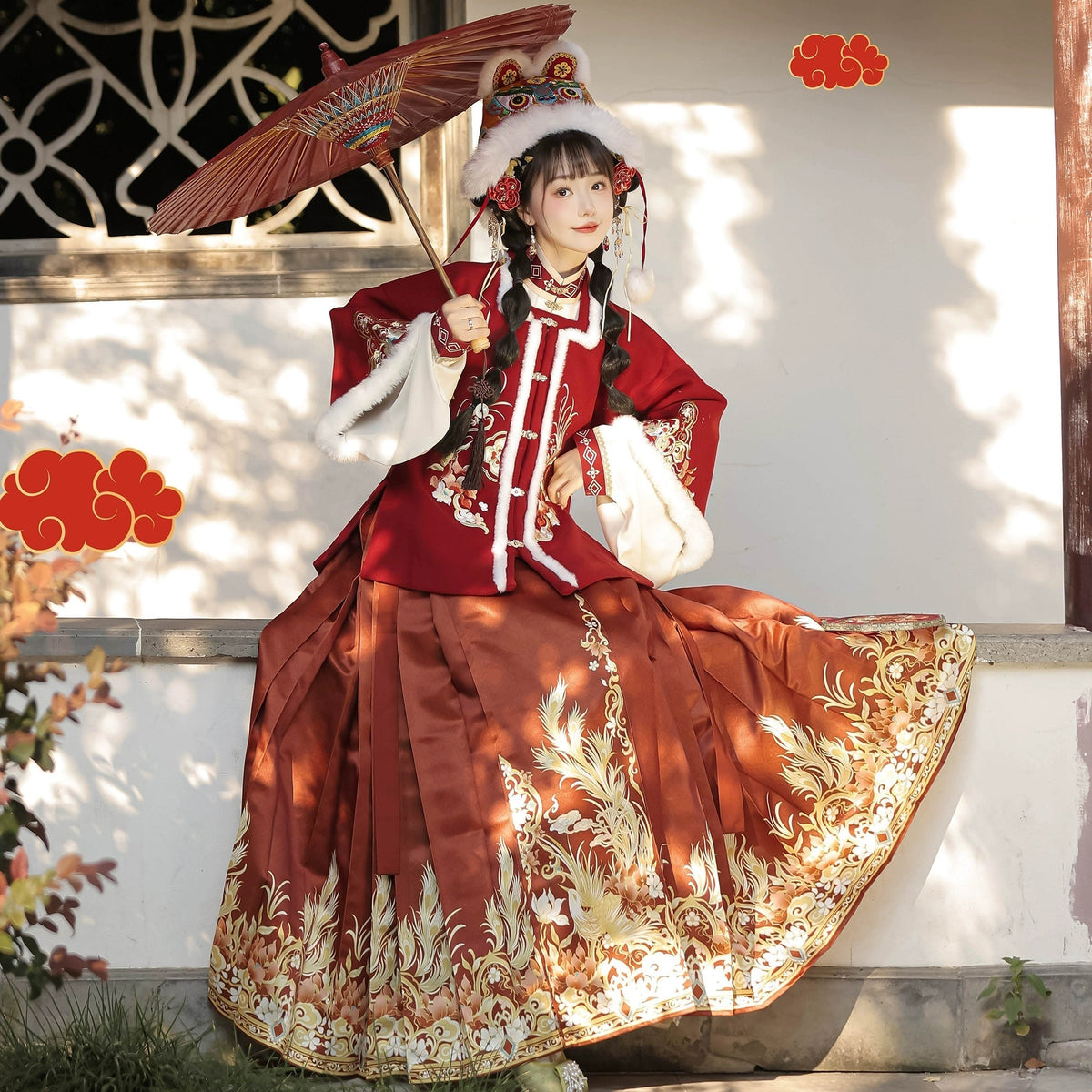 (Final Sale）"岁岁年年"Ming- Dynasty Hanfu Set