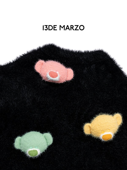 Doozoo Pastel Bear Cardigan