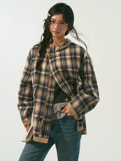 Reversible Hooded Windbreaker Jacket