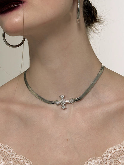 Full Cross Snake Bone Choker - CHINASQUAD